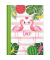 Notizbuch 46752, Flamingo, gr&uuml;n, A5, punktiert, 70g, 96 Blatt / 192 Seiten