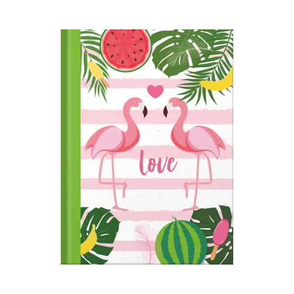 4002871467520 - Notizbuch 46752 Flamingo grün A5 punktkariert 70g 96 Blatt   192 Seiten 4002871467520 RNK