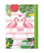 Notizbuch 46752, Flamingo, gr&uuml;n, A5, punktkariert, 70g, 96 Blatt / 192 Seiten