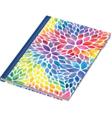 Notizbuch 46771, bunt, A4, blanko, 70g, 96 Blatt / 192 Seiten