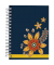 Notizbuch 46780, Orient Flowers, schwarz, A6, liniert, 120g, 48 Blatt / 96 Seiten