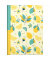 Notizbuch 46791, Fresh Lemons, gelb, A5, kariert, 70g, 96 Blatt / 192 Seiten