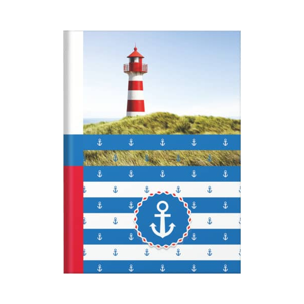 4002871467926 - Notizbuch 46792 Maritim bunt A5 kariert 70g 96 Blatt   192 Seiten 4002871467926 RNK
