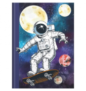 Notizbuch Skatonaut - A5, punktkariert, 96 Blatt