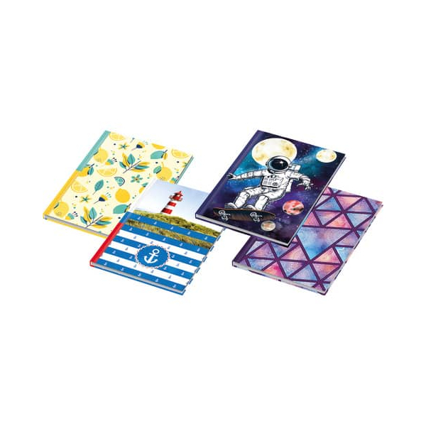 4002871467940 - Notizbuch 46794 sortiert farbig sortiert A5 sortiert 70g 96 Blatt 192 Seiten 4002871467940 4 Stück 4002871467940 - Notizbuch 46794 sortiert farbig sortiert A5 sortiert 70g 96 Blatt 192 Seiten 4002871467940 4 Stück