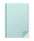 Notizbuch 46801, Dreieck, blau, A5, kariert, 70g, 96 Blatt / 192 Seiten