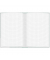 Notizbuch 46801, Dreieck, blau, A5, kariert, 70g, 96 Blatt / 192 Seiten