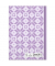 Notizbuch 46802, Grafik Berry, violett, A5, kariert, 70g, 96 Blatt / 192 Seiten