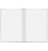 Notizbuch 46803, Ros&eacute;, pink, A5, kariert, 70g, 96 Blatt / 192 Seiten