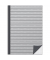 Notizbuch 46804, Grey, grau, A5, kariert, 70g, 96 Blatt / 192 Seiten