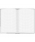 Notizbuch 46804, Punkte, grau, A5, kariert, 70g, 96 Blatt / 192 Seiten