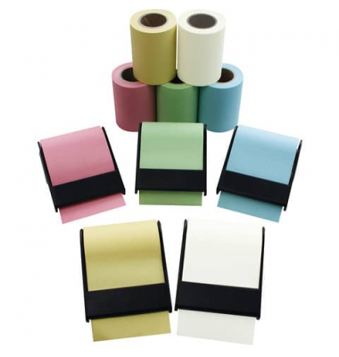 Haftnotizspender CT1991, 60mm x 10m, nachf&uuml;llbar - 15 St&uuml;ck, farbig sortiert, mit Spender