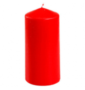 Stumpenkerzen 13581 rot 130x60mm (HxØ) ca. 30 Stunden Brenndauer