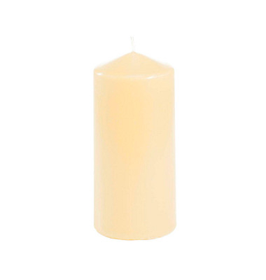 Stumpenkerzen 13586 creme 130x60mm (HxØ) ca. 30 Stunden Brenndauer Stumpenkerzen 13586 creme 130x60mm (HxØ) ca. 30 Stunden Brenndauer