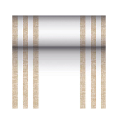 PAPSTAR Tischläufer ROYAL Collection sand, weiß 40,0 cm x 24,0 m