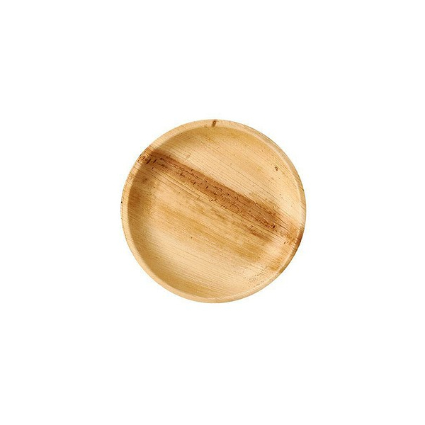 4002911457771 - Einwegteller pure ø 230 mm 25 Stk kompostierbar hitzebeständig individuelle Optik aus Palmblatt hellbraun 4002911457771 - Einwegteller pure ø 230 mm 25 Stk kompostierbar hitzebeständig individuelle Optik aus Palmblatt hellbraun
