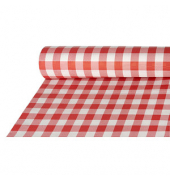 PAPSTAR Tischdecke Vichy Karo rot, weiß 100,0 cm x 50,0 m