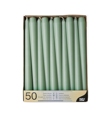 Kerzen 88341 jadegrün 250x22mm (HxØ) ca. 7 Stunden Brenndauer Kerzen 88341 jadegrün 250x22mm (HxØ) ca. 7 Stunden Brenndauer