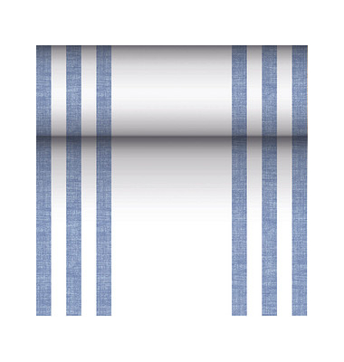 PAPSTAR Tischläufer ROYAL Collection blau, weiß 40,0 cm x 24,0 m