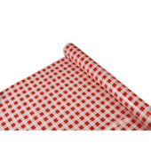 6 PAPSTAR Tischdecke Karo rot, weiß 80,0 x 50,0 cm