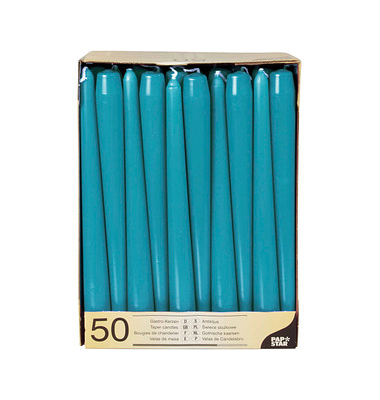 Kerzen 81764 türkis 250x22mm (HxØ) ca. 7 Stunden Brenndauer Kerzen 81764 türkis 250x22mm (HxØ) ca. 7 Stunden Brenndauer
