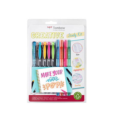 Tombow Creative Study Kit Malset farbsortiert