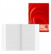 Schulheft 10-4472602 Premium Vivendi, Lineatur 26 / kariert mit weißem Rand, A4, 90g, rot, 16 Blatt / 32 Seiten
