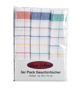 Geschirrtuch Karo - 50 x 70 cm, 3er Pack