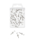 20 WEDO Pinnnadeln Diabolo transparent Pinnnadeln
