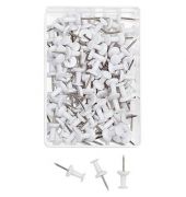 100 WEDO Pinnnadeln Diabolo weiß Pinnnadeln