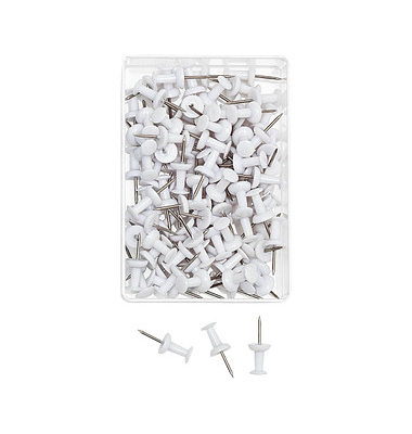 100 WEDO Pinnnadeln Diabolo weiß Pinnnadeln