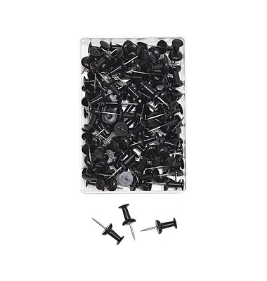 100 WEDO Pinnnadeln Diabolo schwarz Pinnnadeln