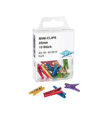 Kunststoff-Dekoklammern mehrfarbig Mini-Clips Kunststoff-Dekoklammern mehrfarbig Mini-Clips