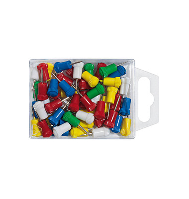 50 WEDO Pinnnadeln farbsortiert Pinnnadeln