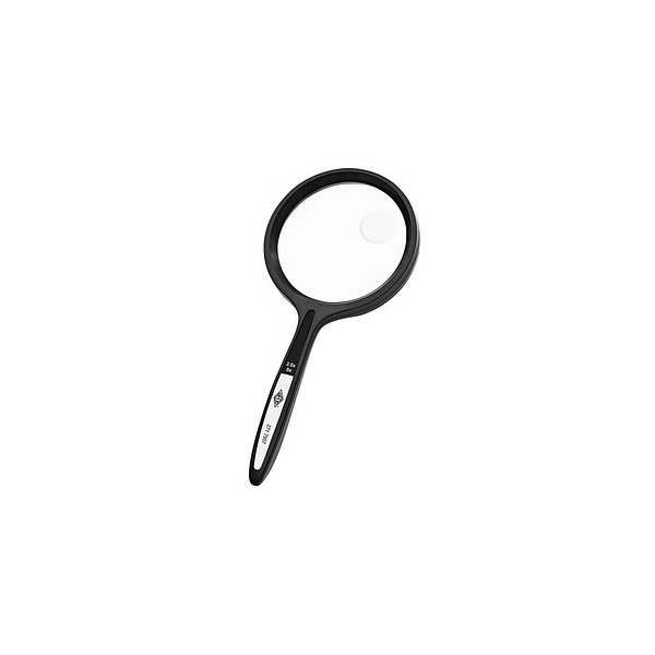 4003801860534 - Lupe rund 485mm Kunststoff Vergrößerung 25+5-fach schwarz