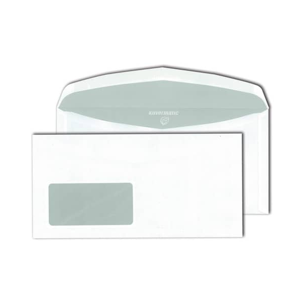 4003928202484 - Kuvertierhüllen Kuvermatic 30005469 Din Lang+ (C6 5) 229x114mm ASK mit Fenster nassklebend 80g weiß 4003928202484 1000 Stück