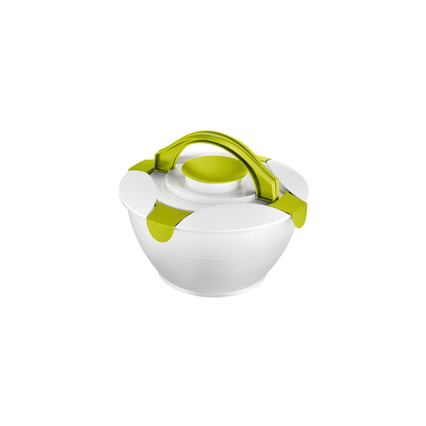 4004094000614 - WESTMARK Praktika Salatbutler 65 Liter 4 sichere Verschlüsse halten den Deckel fest auf der Schüssel Farbe apfelgrün 4004094000614 - WESTMARK Praktika Salatbutler 65 Liter 4 sichere Verschlüsse halten den Deckel fest auf der Schüssel Farbe apfelgrün