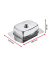 WESTMARK Butterdose 7,0 cm hoch silber