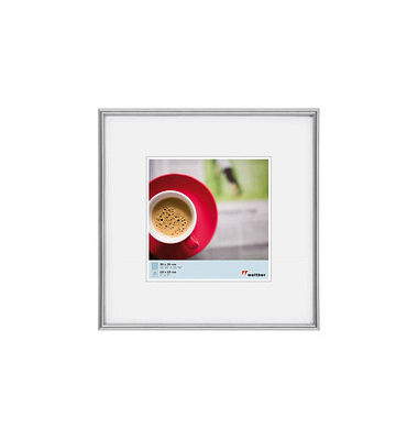 walther design Bilderrahmen Galeria silber 31,1 x 31,1 cm