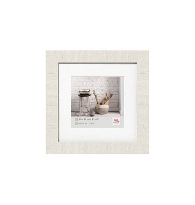 walther design Bilderrahmen Home weiß 34,4 x 34,5 cm