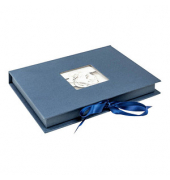 walther design Geschenkbox blau 14,5 x 20,1 x 2,8 cm