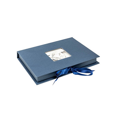 walther design Geschenkbox blau 14,5 x 20,1 x 2,8 cm