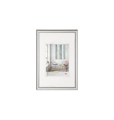 walther design Bilderrahmen Trendstyle silber 32,7 x 42,8 cm