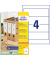 Etiketten LR4761-25, naturweiß 61x192mm, rechteckig, 