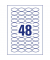 AVERY ZWECKFORM 6241-10 permanent