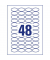 AVERY ZWECKFORM 6241-10 permanent