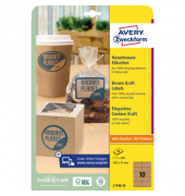 Universaletiketten 25BL 105x57mm braun