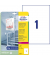L8001-10 Antimikrobielle Etiketten - 210 x 297 mm, permanent, weiß