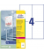 L8003-10 Antimikrobielle Etiketten - 105 x 148 mm, permanent, weiß