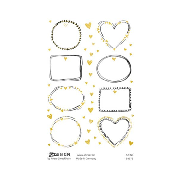 10 Stück AVERY Zweckform Namensetiketten doodle style 16ST 4004182599754 AVERY Zweckform 16 Stück